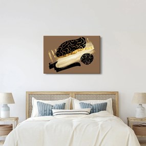 Kép - Absztrakció aranybarna N⁰3 (90x60 cm)