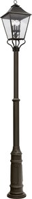 Feiss Galena FE-GALENA5-XL-SBL Utcai lámpa 4x40 W/E14 ip44