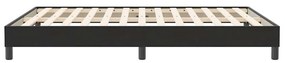 vidaXL fekete bársony rugós ágy matrac nélkül 140x210 cm