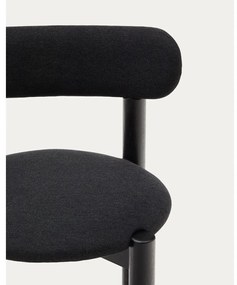 Fekete tölgyfa étkezőszék szett 2 db-os Nebai – Kave Home