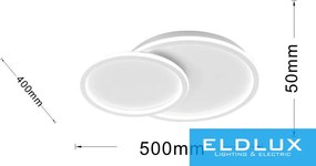 UNIVERSO mennyezeti lámpa 45w 3600lm CCT 500×400×50mm IP20 fehér