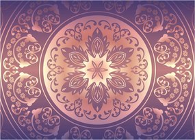 Kép - Mandala lila színátmeneten (70x50 cm)