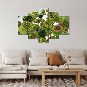 Csíkos gömbök képe (150x105 cm)