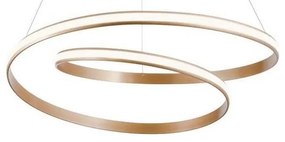 Redo 01-1891 - LED dimmelhető csillár kábellel TORSION LED/35W/230V, átm. 75 cm, bronz