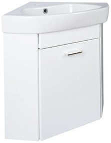 VivaStyle ARDA fali sarokszekrény CeraStyle ARDA porcelán sarokmosdóval 46 x 46 cm - BALOS