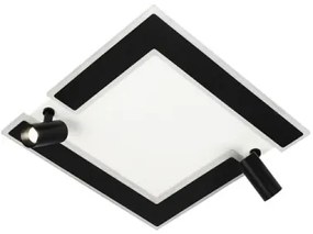 LED Dimmelhető mennyezeti lámpa LED/80W/230V 3000-6500K fekete + távirányítás