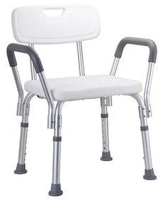 Zsámoly 56x66 cm ezüst/fehér