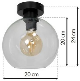 Mennyezeti lámpa SOFIA 1xE27/60W/230V átlátszó