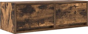 vidaXL füstös tölgy színű szerelt fa TV-szekrény 80x31x25,5 cm