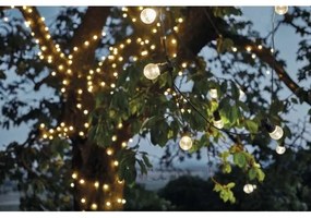 LED Kültéri dekorációs lánc 10xLED/10m IP44 átlátszó