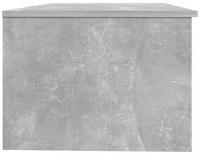 betonszürke szerelt fa dohányzóasztal 102 x 50 x 36 cm