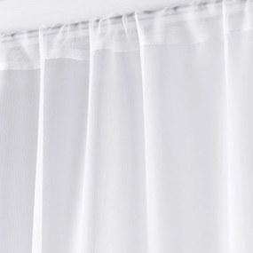 Fehér mikroszatén fényáteresztő függöny szett 2 db-os 70x200 cm Voiline – douceur d'intérieur
