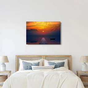 Híd képe naplementekor (90x60 cm)