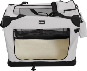 Leopet® Szállító doboz kutyáknak XXXL 102 x 69 x 69cm szürke