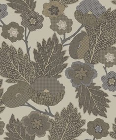Decoprint Antibes Antibes Flora szürke-taupe leveles vlies tapéta – AN28271
