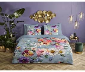 Sunflower szürke organikus pamut kétszemélyes ágyneműhuzat, 200 x 220 cm - Descanso
