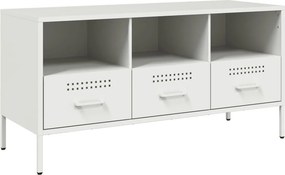 vidaXL fehér acél TV-szekrény 100,5 x 39 x 50,5 cm