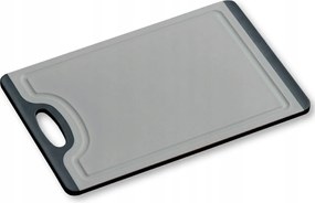 Vágódeszka Csúszásgátló szürke műanyag erős konyhai 36,5x25cm