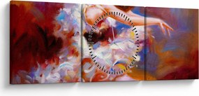 Kép - Balerina, festmény (órával) (90x30 cm)