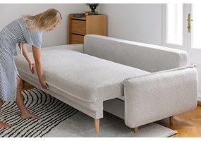 Zöld buklé kinyitható kanapé 215 cm Patti – Bonami Selection