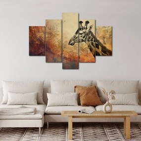 Kép - Zsiráf, festmény (150x105 cm)