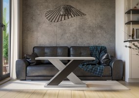 Dohányzóasztal Xalin (világosszürke + fekete). 1055277