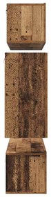 TV szekrény garnitúra 6 pcs Régi fa 80 x 30 x 30 cm Faanyag