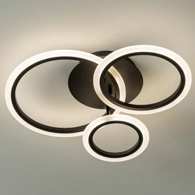 Brilagi - LED Dimmelhető felületre szerelhető csillár ORBITS LED/40W/230V 3000-6500K fekete + távirányító