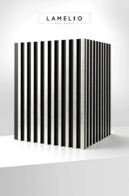 LAMELIO ASTI Ezüst lamella falpanel 270 × 12,2 cm