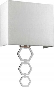 Fali lámpa modern dekoratív króm lámpaernyővel 27 cm Elstead