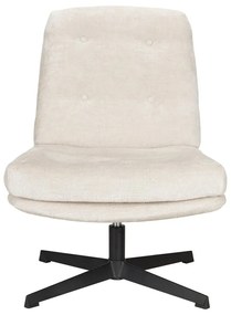 Krémszínű forgó fotel Kai – White Label