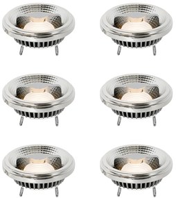 6 darabos G53 dimmelhető LED izzó készlet 111mm 12W 600 lm 2700K