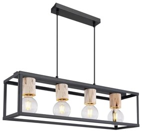 Globo 15476-4H - Csillár zsinóron HAGAR 4xE27/60W/230V