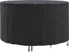 vidaXL Kültéri bútorhuzat Fekete 157 x 157 x 71 cm 420D szövet