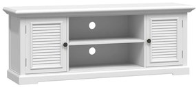 fehér szerelt fa TV-szekrény 110 x 30 x 41 cm