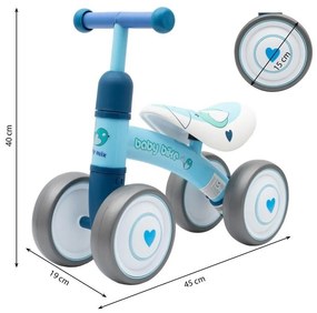 Gyerek futóbicikli Baby Mix Baby Bike Fekete-fehér foci