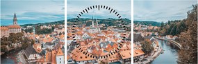 Kép - Cseh Krumlov (órával) (90x30 cm)
