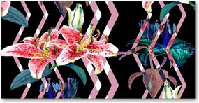 Fotó üvegkép Trópusi liliom 140x70