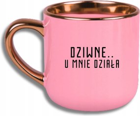 Bögre Rózsaszín Elegáns Nagy Vicces Ajándék Furcsa Nálam Működik It Iroda