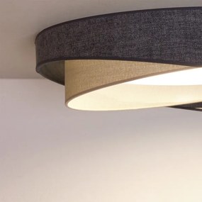 BRILAGI- LED mennyezeti lámpatest VELVET TWIST LED/24W/230V 4000K átm. 55 cm szürke/kr.