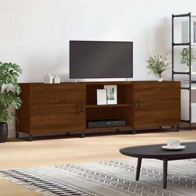 Barna tölgyszínű műfa TV-szekrény 150x30x50 cm