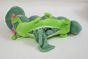 Plüss HERNYÓ zöld babatakaróval belül