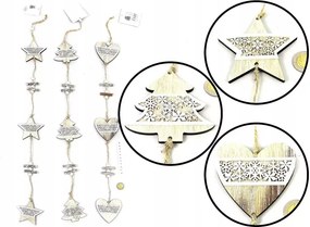 Fa Medálok Díszek Ajándék Karácsonyfa Scrapbooking 3DB