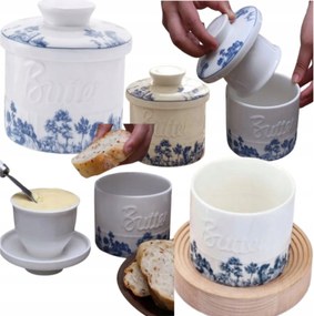 Francia Vajtartó Házavató Ajándék Pultra, Vajkrém Tároló