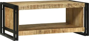 vidaXL Dohányzóasztal Barna 90 x 50 x 38 cm Tömör Mangófát