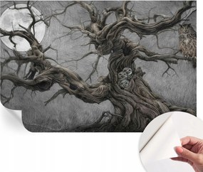 Modern öntapadós fotótapéta Mosható Rejtélyes bagoly 104x70 cm