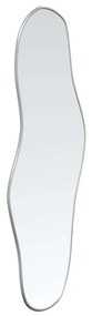 ezüstszínű falitükör 100x45 cm