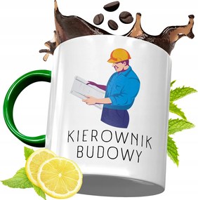 Zöld Bögre Építőknek Születésnapra Ajándék fényképes nyomtatással