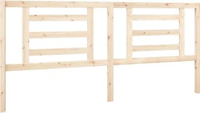 vidaXL tömör fenyőfa ágyfejtámla 206 x 4 x 100 cm