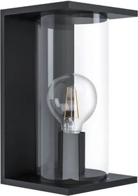 EGLO 98713 CASCINETTA Modern Kültéri Fali Lámpa Fekete, Átlátszó E27 IP54